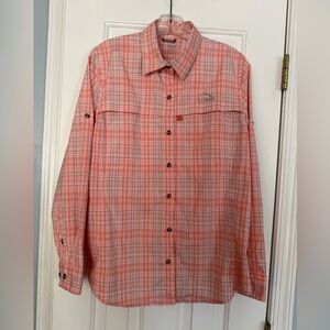 L.L. Bean Pink Plaid Button-Down son protection shirt